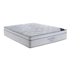 Imagem de Colchão Freedom Queen (158x198x32) - Mola Superpocket, Pillow Top com Espuma Viscoelástica Ortobom