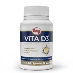 Imagem de Vitamina D Vitafor Vita D3 60 Cápsulas 500Mg 2000Ui Com Tcm