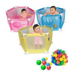 Imagem de Berço Cercado Baby Cercadinho Para Bebê Com Bolinhas - Fabrincando Ide