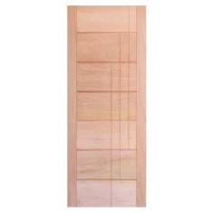 Imagem de Porta de Madeira Maciça BBB Com 3 Frisos Casmavi de Cedro Arana - 2.10