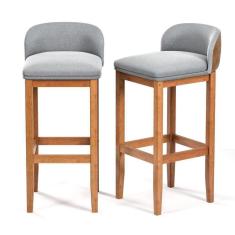 Imagem de Kit 4 Banquetas Balcão Bar Ilha Design Resistente Onix