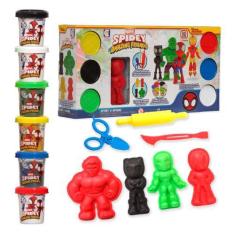 Imagem de Kit Massinha Para Criança Marvel Spidey Amigos Divertido - Cotiplás