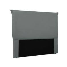 Imagem de Cabeceira Cama Box Queen 160 cm Garden Veludo Cinza S04 - D'Rossi
