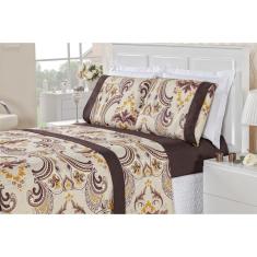 Imagem de Jogo de Cama Naturalle Casal Solteiro 3 peças Tabaco