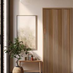 Imagem de Kit com 2 Portas Sanfonada de Pvc 210x72cm Bariri Imbuia