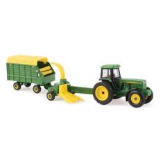 Imagem de Miniatura Trator John Deere 4960 Com Vagão De Forragem 1/64 - Ertl, Ve