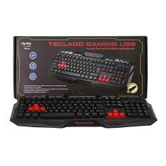 Imagem de Teclado Gamer Braview TCO-801 Multimidia USB Vermelho