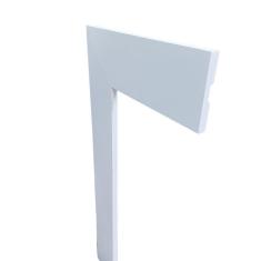 Imagem de Moldura/Rodapé de Poliestireno Liso - Branco - 7cm de altura  (7x1x240cm)