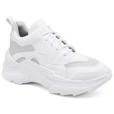 Imagem de Tênis Feminino Tratorado Sneaker Chunky Sola Alta Esportes Caminhada-Feminino