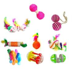 Imagem de Kit 9 Brinquedos Para Gato