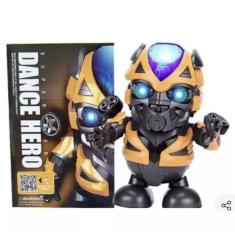 Imagem de Boneco Robô Dançarino Brinquedo Menino Transformes Bumblebee - Giwish