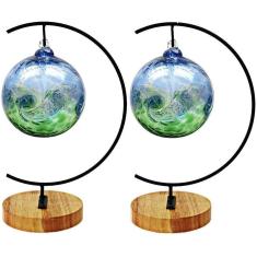 Imagem de CXLE Suporte de exibição de ornamento, suporte de enfeite de ferro para pendurar globo de vidro para terrário, bola de bruxa, enfeite de Natal e decoração de casamento em casa