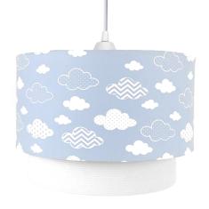 Imagem de Lustre Tubular Duplo Nuvem Chevron  Quarto Bebê Infantil