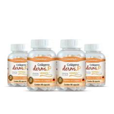 Imagem de Kit 04 Colageno Dermup Verisol Vit A C D E 90 Caps Maxinutri