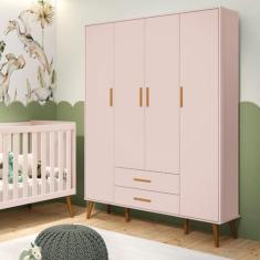 Imagem de Guarda Roupa Infantil 4 Portas 2 Gavetas Isis Móveis Reller