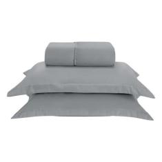 Imagem de Kit Jogo Lençol Elastico 300 Fios Varios Tamanhos Fronha Aba Colorido