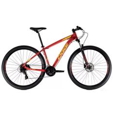 Imagem de Bicicleta Aro 29 Oggi Hacker HDS 24v - Vermelho/Amarelo/Preto