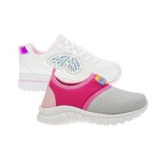 Imagem de Tenis Feminino Infantil Menina - KIT 2 PARES Tam 24 ao 34-Feminino
