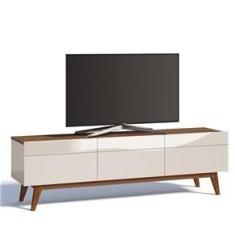 Imagem de Rack Classic 180cm 3 Gavetas Off White Freijó Imcal