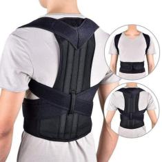 Imagem de Colete Cinta Corretor Postural Suporte Magnético Imã Duplo Ajustável H