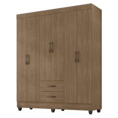 Imagem de Guarda Roupa Casal com 6 Portas Guararapes Carvalho Oak