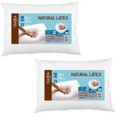 Imagem de Kit 2 Travesseiros Natural Látex Baixo - Duoflex