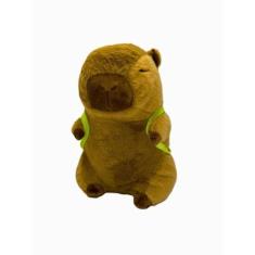 Imagem de Capivara de Pelúcia Mochila Tartaruga Infantil Grande 30cm - OMFkids