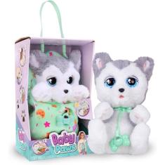 Imagem de Pelúcia Baby Paws Husky com Bolsinha - Multikids