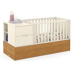 Imagem de Berço Multifuncional Formare com Cama Auxiliar e Colchões D18 e D33 - Matic Móveis