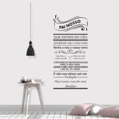 Imagem de Adesivo De Parede Pai Nosso Oração Fé 120x 50cm