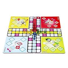 Jogo De Tabuleiro Dama Ludo Xadrez E Trilha 4 Em 1 - Ibirart - R$ 54,9