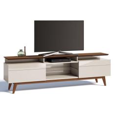 Imagem de Rack Classic II 2 GV Off White com Freijó Touch 218 cm