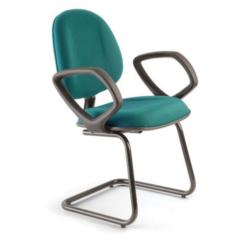 Imagem de Cadeira Executiva Base Fixa em S  Linha Office Plus Verde - Design Off