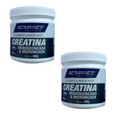 Imagem de Kit 2 Creatina Advance Monohidratada E Micronizada 99% Pureza 300G