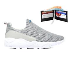 Imagem de Tênis Masculino Original Esportivo Casual Lançamento Cores Diversas + Carteira-Masculino