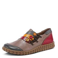 Imagem de Spring Step Tênis feminino Neeta Slip-On, Cinza Multi, 38