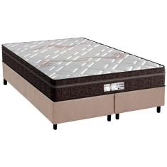 Imagem de Cama Box Queen: Colchão Molas Probel MasterPocket Ensacadas ProDormir Evolution + Base crc Suede Clean(158x198)