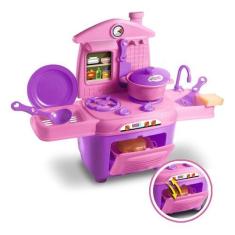 Imagem de Cozinha Infantil Completa Pia Fogão Cooktop Forno Acessórios - Zuca To