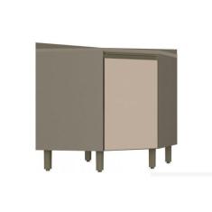 Imagem de Balcão De Cozinha  Canto Oblíquo Connect 1 Porta C/Tampo Duna/Cristal