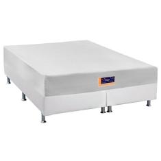 Imagem de Cama Box King: Colchão Espuma Castor Vitagel hr Visco Gel + Base crc Courano White(193x203)