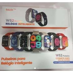 Imagem de Relógio Smartwatch Inteligente Com 7 Pulseiras W52 - Bazik - Microwear