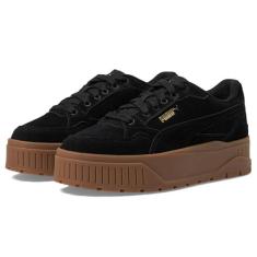Imagem de PUMA Tênis infantil unissex de camurça Karmen Ii Idol, Puma Preto-puma Black-Puma Gold, 17