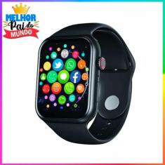 Imagem de Relógio Digital Presente Super Pai Smartwatch A90 Serie 9 Preto Mascul