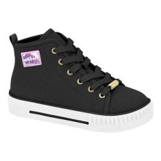 Imagem de Tênis Infantil Feminino Menina Cano Alto Casual Molekinha-Feminino