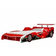 Imagem de Cama Infantil Carro Fórmula 1 Solteiro Vermelho - Fabrica 1 Móveis