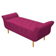 Imagem de Recamier Estofado Ari 90 Cm Solteiro Suede Pink Doce Sonho