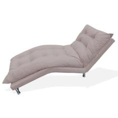 Imagem de Recamier Espreguiçadeira  Decorativa Estofada Diva Suede Rose - DL Dec