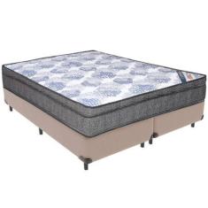 Imagem de Cama Box e Colchão ISO Superpocket Molas Ensacadas Queen Ortobom,  BEG