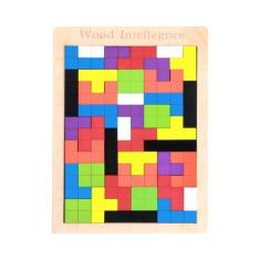 Imagem de Quebra-Cabeça de Madeira Tangram Montessori para Crianças - Jogo Educa