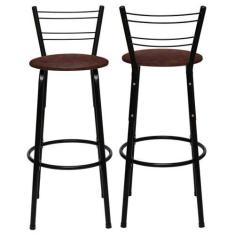 Imagem de Kit 2 Banquetas Altas Para Balção Bancada de Cozinha 70cm Itagold, Mar